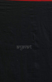 Black Cotton with Jamdani Woven Design