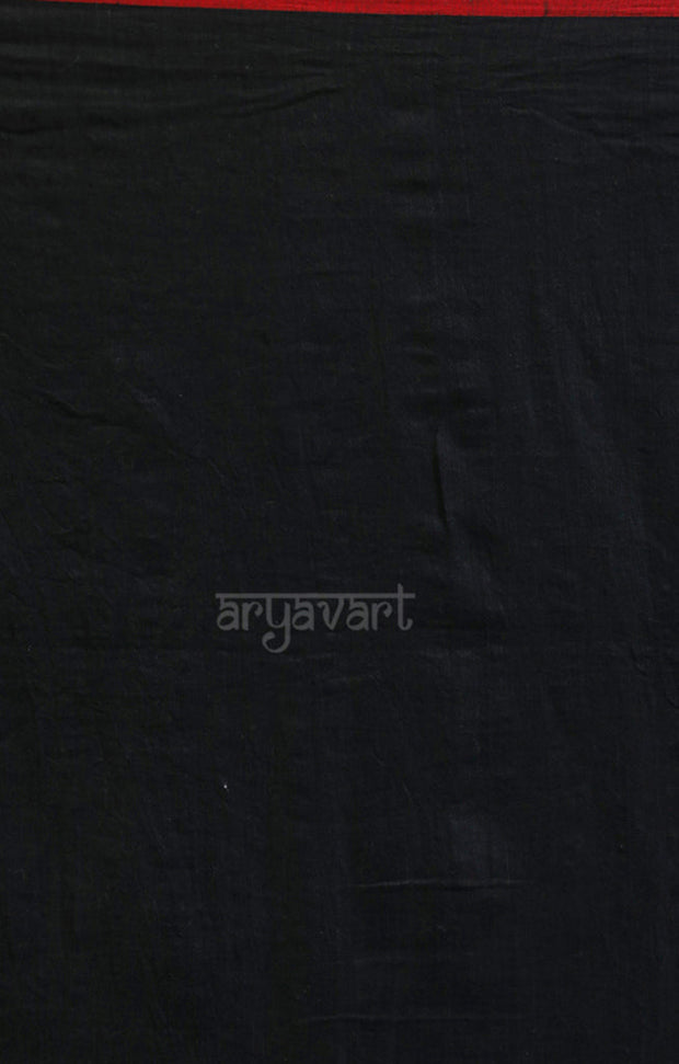 Black Cotton with Jamdani Woven Design