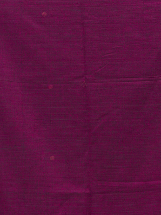 Burgundy Cotton Saree With Sparkling Sequence