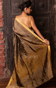 Gold & Silver Tissue Linen Saree