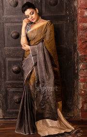 Gold & Silver Tissue Linen Saree