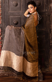 Gold & Silver Tissue Linen Saree