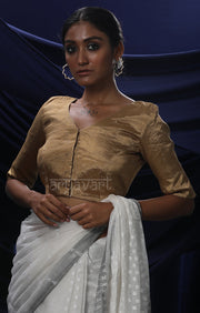 The Perfect Golden Silk Tissue Blouse