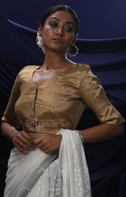 The Perfect Golden Silk Tissue Blouse