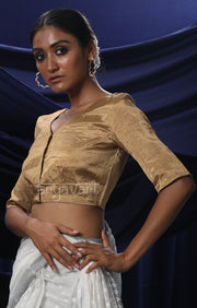 The Perfect Golden Silk Tissue Blouse