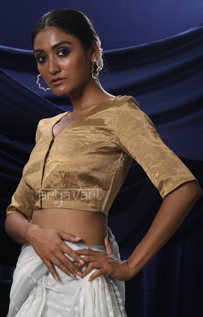 The Perfect Golden Silk Tissue Blouse