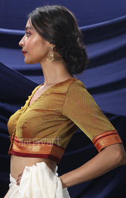 Golden Yellow Khun Fabric Blouse