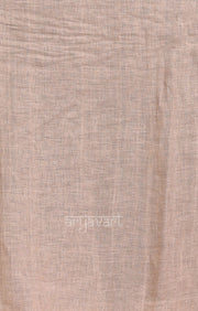 Faded Pink & Beige Linen Saree