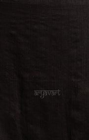 Stunning Black & Silver Tissue Cotton Chanderi Saree