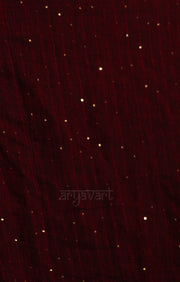 Stunning Black Linen Saree With Red Border & Woven In Sequence