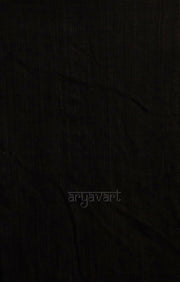 Black Resham Silk Saree With Stunning Woven In sequence along the Border