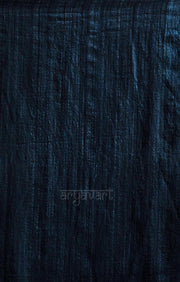 Midnight Blue Resham  Silk Saree With Stunning Woven In sequence along the Border