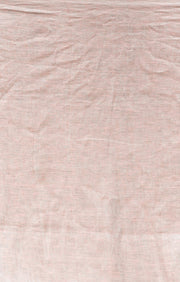 Grey & faded pink Striped Linen Saree