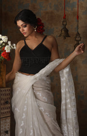 Black Lycra Strappy Blouse