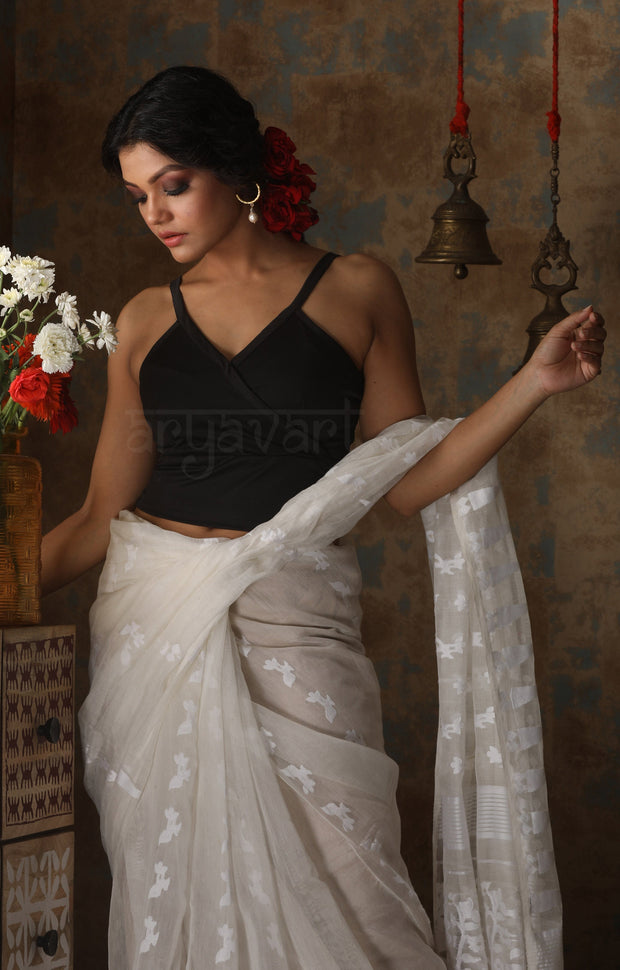 Black Lycra Strappy Blouse