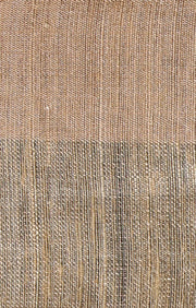 Rose Gold Matka Silk Saree With Geometric Zari Work